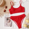 Female High Waist Swimsuit Bikini Sports Swimsuits For Women Two Piece Crop Top Bikini Set High Waist High Cut Bathing Suits Women Swimwear Two-piece Bikini Set Bathing Suit Swimwear by Stevvex
