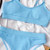 Female High Waist Swimsuit Bikini Sports Swimsuits For Women Two Piece Crop Top Bikini Set High Waist High Cut Bathing Suits Women Swimwear Two-piece Bikini Set Bathing Suit Swimwear by Stevvex