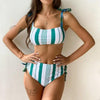 Female Push Up Swimsuit Modern Swimwear For Women Bikinis High Waist Bikini Set Solid Bikini 2 Piece Swimsuit Bathing Suits Women Bathing Suit High Waist Bikini Set Sport Wear Swimming Suit Bikini by Stevvex