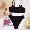 Female Push Up Swimsuit Modern Swimwear For Women Bikinis High Waist Bikini Set Solid Bikini 2 Piece Swimsuit Bathing Suits Women Bathing Suit High Waist Bikini Set Sport Wear Swimming Suit Bikini by Stevvex