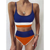 Female Swimsuit High Waist Bikini Women High Waist Bikini Set Two Piece Swimsuits Bikini Top With Bottoms Bathing Suits For Teens Girls Women Swimwear Two-pieces Bikini Set Sport Bathing Suit Swim Lady by Stevvex