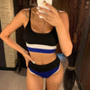 Female Swimsuit High Waist Bikini Women High Waist Bikini Set Two Piece Swimsuits Bikini Top With Bottoms Bathing Suits For Teens Girls Women Swimwear Two-pieces Bikini Set Sport Bathing Suit Swim Lady by Stevvex