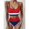 Female Swimsuit High Waist Bikini Women High Waist Bikini Set Two Piece Swimsuits Bikini Top With Bottoms Bathing Suits For Teens Girls Women Swimwear Two-pieces Bikini Set Sport Bathing Suit Swim Lady by Stevvex