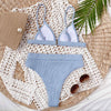 Female Swimsuit High Waist Bikini Women High Waist Swimsuits Triangle Bathing Suit V Neck Two Piece Bikini Sets Women Swimwear Two-pieces Bikini Set Ribbed Bather Bathing Suit Swim by Stevvex