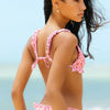Female Swimsuit Women String Triangle Top Bikini Bottom Printed Push Up Swimsuit Bikini Sets Two Piece Split Button Beachwear Bathing Suit High Waist Bathing Suit High Cut by Stevvex