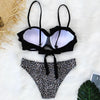 Female Two Piece Swimsuit Low Waist Bikini Floral Printing Swimwear Push Up Bathing Suit Detachable Padded Push Up Striped Bikini Set Two Piece Swimsuit Ladies Vintage Lace Bikini Sets Beach Swimwear by Stevvex