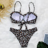 Female Two Piece Swimsuit Low Waist Bikini Floral Printing Swimwear Push Up Bathing Suit Detachable Padded Push Up Striped Bikini Set Two Piece Swimsuit Ladies Vintage Lace Bikini Sets Beach Swimwear by Stevvex