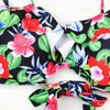 Female Two Piece Swimsuit Low Waist Bikini Floral Printing Swimwear Push Up Bathing Suit Detachable Padded Push Up Striped Bikini Set Two Piece Swimsuit Ladies Vintage Lace Bikini Sets Beach Swimwear by Stevvex
