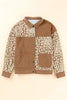 Leopard Print Drop Shoulder Jacket with Button-Up Closure Beautiful Unique Design Winter Jacket by Stevvex