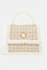Fame Pearly Trim Woven Handbag