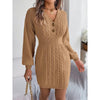 Women’s Cable Knit Sweater Dress by FitiqueFit