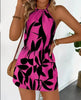 Women's Elastic-Neckline Lace-Up Sexy Jumpsuit by FitiqueFit
