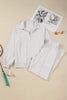 Dark Khaki Polo Collar V Neck Pullover and Drawstring Sweatpants Set by Wild and Free Boutique