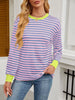 Striped Long Sleeve Casual T-Shirt by Simply Love