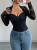 Lace Sleeve Long Sleeve T-Shirt by Simply Love