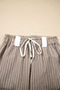Brown Stripe Drawstring Cargo Jogger Pants with Pockets by Wild and Free Boutique