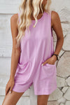 Lovelet Round Neck Sleeveless Romper