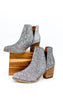 Fiera Glitter Booties in Pewter