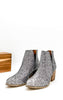 Fiera Glitter Booties in Pewter