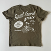 FINAL TRACK ATTACK TEE - MILITARY GREEN by LITTLE RAD THINGS