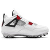 "Fire Bred" Jordan 4 Retro TD Football Cleats by Stadium Custom Kicks