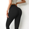 Fitness Women Leggings Solid High Waist Push Up Workout Leggings Casual Spandex Leggings Female Workout Leggings Lifting Gym Yoga Pants Tummy Control Tight Leggings by Stevvex