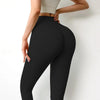 Fitness Women Leggings Solid High Waist Push Up Workout Leggings Casual Spandex Leggings Female Workout Leggings Lifting Gym Yoga Pants Tummy Control Tight Leggings by Stevvex