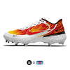 "Flames" Nike Alpha Huarache Elite 3 Low Cleats