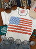Floral American Flag Graphic Tee by Wild Junkie