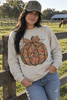 Floral Bow Pumpkin Graphic Sweatshirt by Wild Junkie