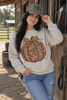 Floral Bow Pumpkin Graphic Sweatshirt by Wild Junkie