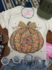 Floral Bow Pumpkin Graphic Tee by Wild Junkie