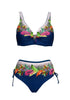 Floral High-Waist Bikini Sets Push Up Swimsuit Summer Two Pieces Swimwear Women Plus Size Two 2 Piece Bikini Sets Push Up Swimsuit Separates Tops Bottoms Swimwear Bathing Suit Women Plus Size Bathing Suits by Stevvex