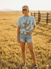 Floral Horseshoe Graphic Tee - Bay by Wild Junkie