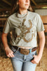 Floral Horseshoe Graphic Tee - Bay by Wild Junkie