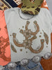 Floral Horseshoe Graphic Tee - Bay by Wild Junkie