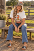 Floral Pumpkin Stack Graphic Tee by Wild Junkie