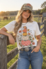 Floral Pumpkin Stack Graphic Tee by Wild Junkie