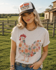 Floral Rooster Graphic Tee by Wild Junkie