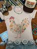 Floral Rooster Graphic Tee by Wild Junkie