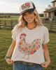 Floral Rooster Graphic Tee by Wild Junkie