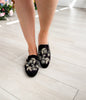 Floral Island Flats in Black