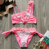 Flower Girl Swimsuit Ruffle Women Swimwear Kids Children Toddler Bikini Bathing Suit Beachwear Sets Kids Two Piece Children's Swimwear Toddler Girl Bikini Little Girls Cute Princess Pink Bathing Suit Summer Beachwear by Stevvex