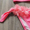 Flower Girl Swimsuit Ruffle Women Swimwear Kids Children Toddler Bikini Bathing Suit Beachwear Sets Kids Two Piece Children's Swimwear Toddler Girl Bikini Little Girls Cute Princess Pink Bathing Suit Summer Beachwear by Stevvex