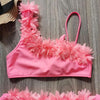 Flower Girl Swimsuit Ruffle Women Swimwear Kids Children Toddler Bikini Bathing Suit Beachwear Sets Kids Two Piece Children's Swimwear Toddler Girl Bikini Little Girls Cute Princess Pink Bathing Suit Summer Beachwear by Stevvex