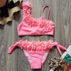 Flower Girl Swimsuit Ruffle Women Swimwear Kids Children Toddler Bikini Bathing Suit Beachwear Sets Kids Two Piece Children's Swimwear Toddler Girl Bikini Little Girls Cute Princess Pink Bathing Suit Summer Beachwear by Stevvex