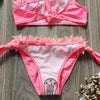 Flower Girl Swimsuit Ruffle Women Swimwear Kids Children Toddler Bikini Bathing Suit Beachwear Sets Kids Two Piece Children's Swimwear Toddler Girl Bikini Little Girls Cute Princess Pink Bathing Suit Summer Beachwear by Stevvex