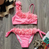 Flower Girl Swimsuit Ruffle Women Swimwear Kids Children Toddler Bikini Bathing Suit Beachwear Sets Kids Two Piece Children's Swimwear Toddler Girl Bikini Little Girls Cute Princess Pink Bathing Suit Summer Beachwear by Stevvex
