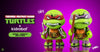 KIDROBOT x TMNT LEONARDO & MICHELANGELO 3" VINYL FIGURE 2-PACK