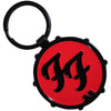 Foo Fighters Ff Logo Drum Double-Sided [Keychain] by Rock Band Apparel